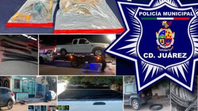 Recuperó Policía Municipal más de 100 mil pesos en cableado eléctrico 4 Camioneta y cableado eléctrico recuperado tras reporte de vandalismo en la colonia Morelos