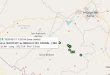 Hubo ocho sismos en Santa Bárbara en dos días; 2.7° el más fuerte 10 Ubicación de los sismos registrados en Santa Bárbara, Chihuahua