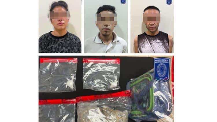 Sorprenden a tres con cristal y marihuana en Riberas del Bravo 1 Intervención de agentes estatales en el sector Riberas del Bravo de Ciudad Juárez