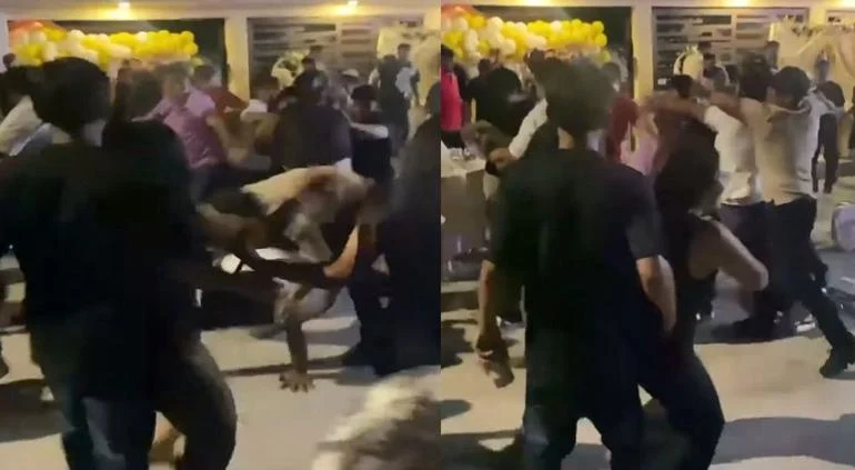 Video: tremenda pelea arruinó fiesta de cumpleaños en Anapra