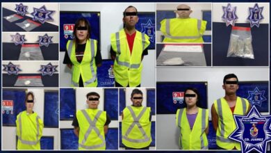 Detienen a ocho personas con más de 200 gramos de cristal en Ciudad Juárez 3 Intervenciones de la Policía Municipal por presunto narcomenudeo en Ciudad Juárez