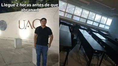 Por no llegar tarde, estudiante de la UACJ apareció dos horas antes de que abrieran 2