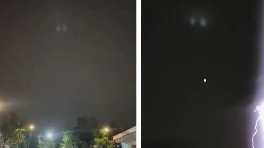 Dos luces blancas observadas en el cielo de la Ciudad de México