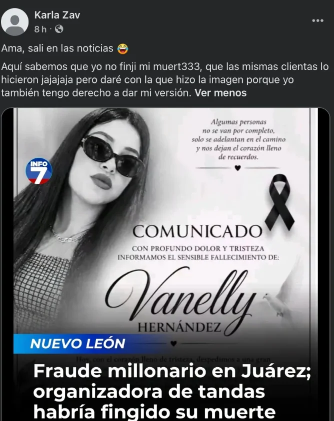 Tandera acusada de desaparecer con un millón de pesos se defiende 3