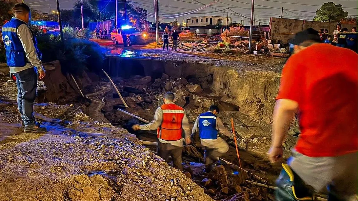 ‘La lluvia se llevó toda la calle’