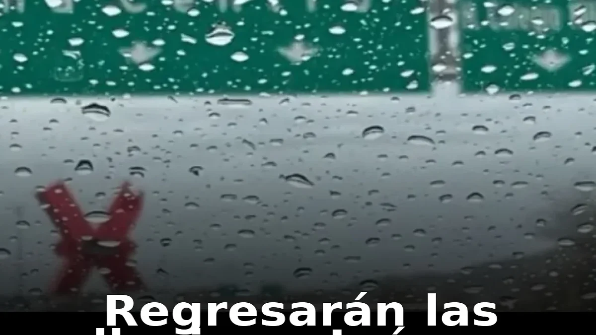 Tormenta con lluvia y actividad eléctrica sobre Ciudad Juárez