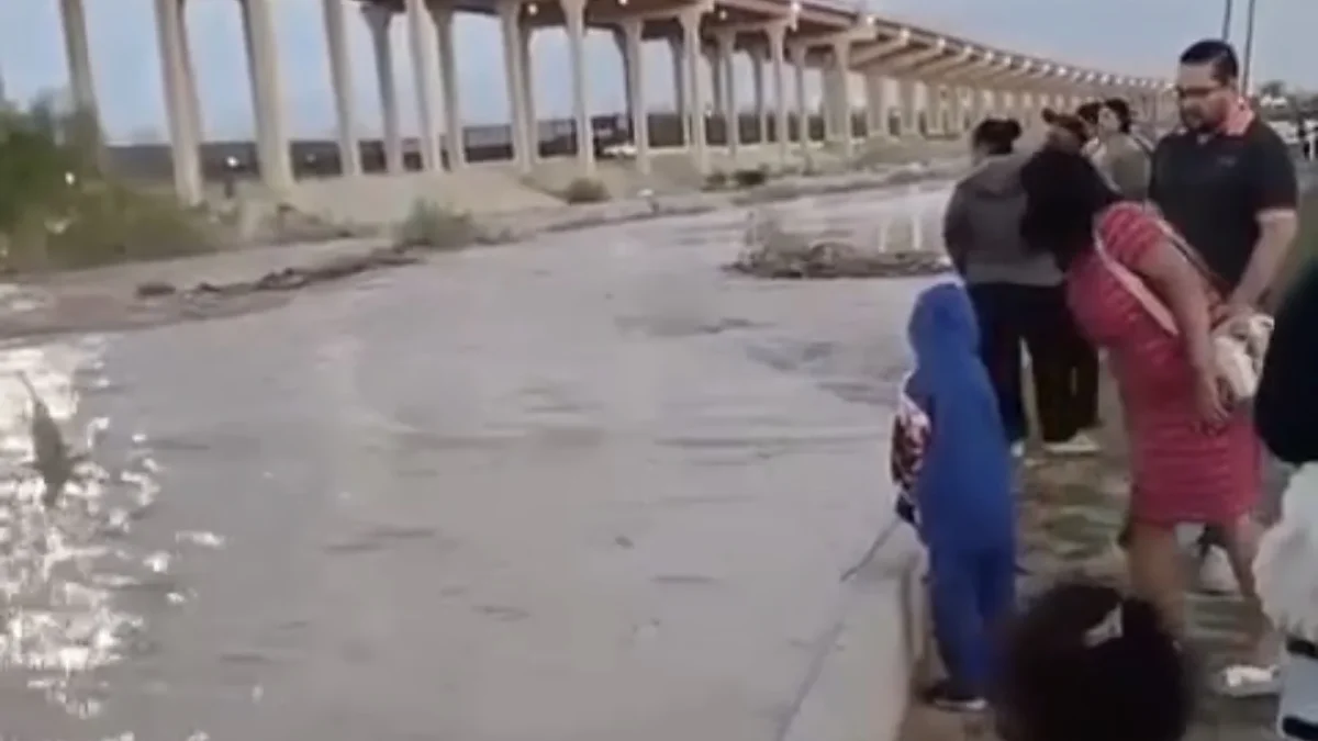 Aumento del nivel del Río Bravo en la frontera de Ciudad Juárez, Sunland Park y El Paso