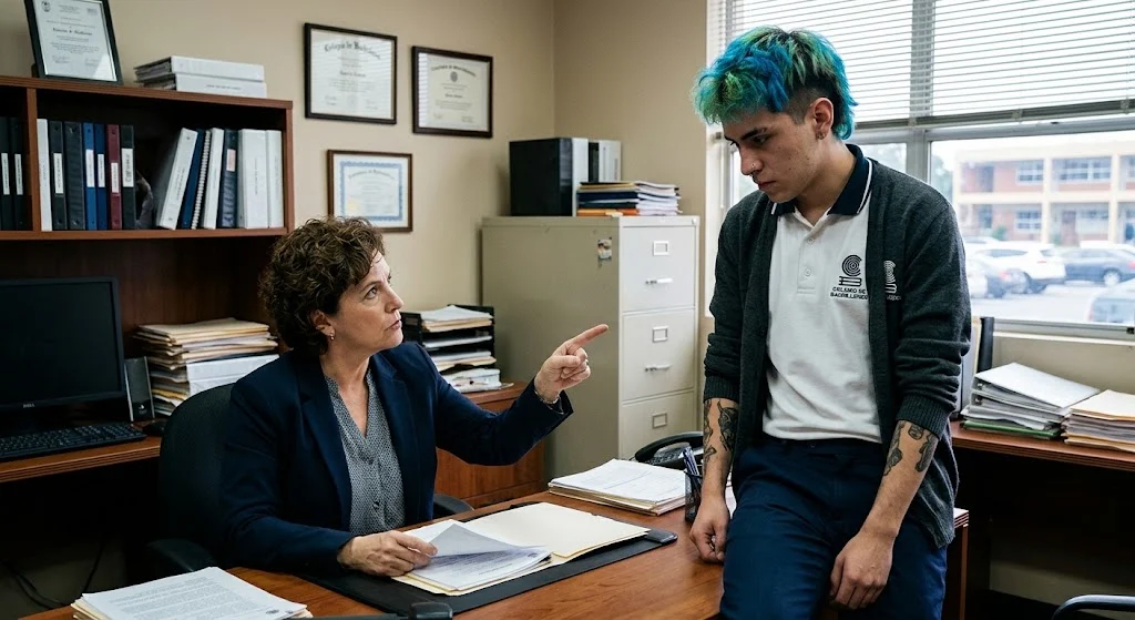 ¡“Si no les gusta, váyanse a otra escuela”: Directora veta celulares, piercings y tintes ¿Tu la apoyarías?