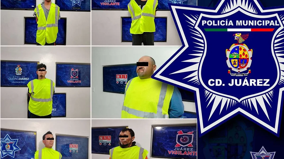 Patrulla de la Policía Municipal durante un operativo en Ciudad Juárez