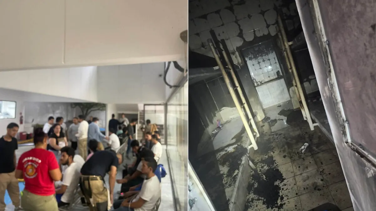 Estación Migratoria de Janos donde se registró un incendio en el área de hombres