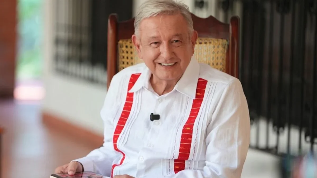 AMLO durante su mensaje en video desde Palenque, Chiapas