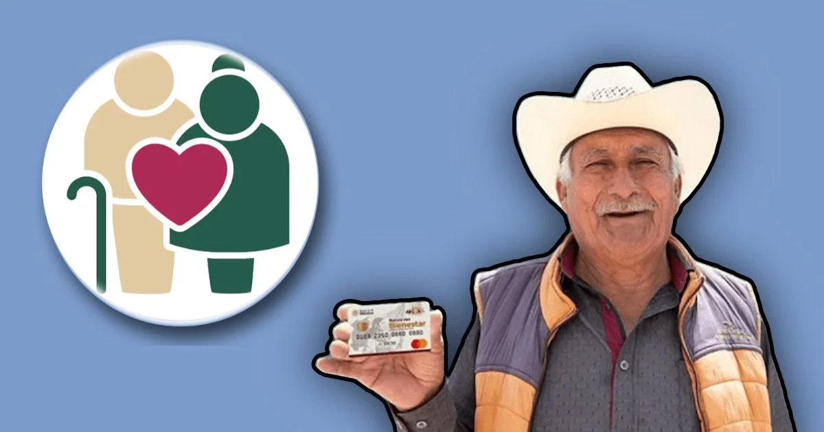 Tarjeta del Banco del Bienestar para el pago de la pensión de adultos mayores