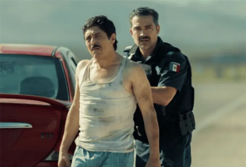 Escena de La Captura sobre la recaptura de Joaquín El Chapo Guzmán
