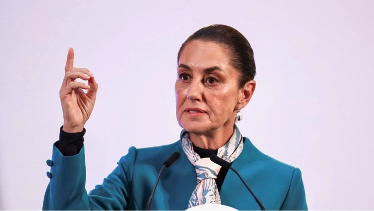 Claudia Sheinbaum durante una actividad pública como presidenta de México