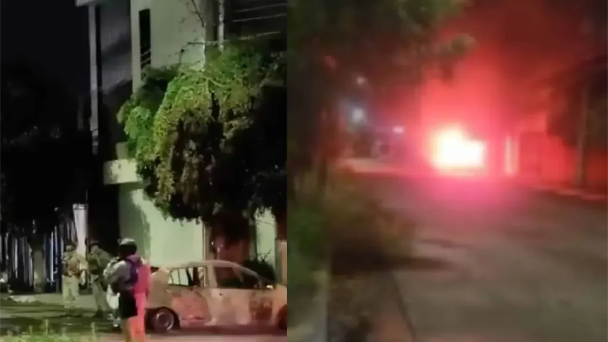 Operativo de seguridad tras ataques armados y vehículos incendiados en Culiacán
