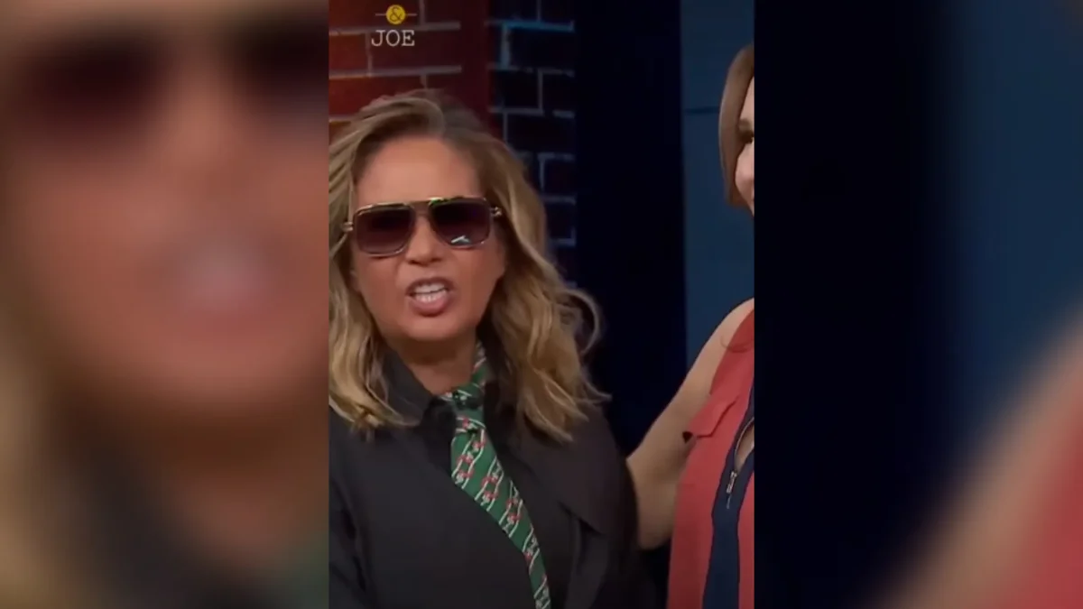 Yolanda Andrade durante su reaparición en el programa Montse y Joe