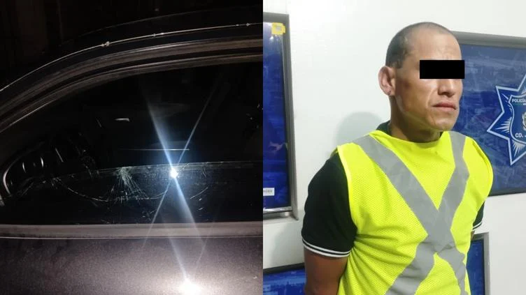 Policías municipales atienden reporte de daños a vehículo en Parajes del Sur