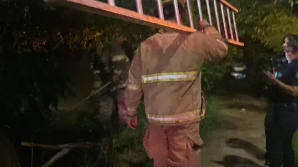 Operativo de búsqueda en un dique de la colonia Villa Bonita en Ciudad Juárez