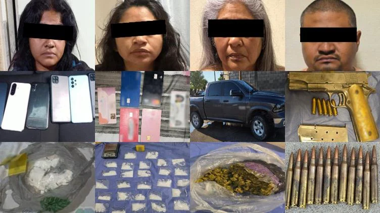 Objetos asegurados durante dos cateos realizados por fuerzas federales en Ciudad Juárez