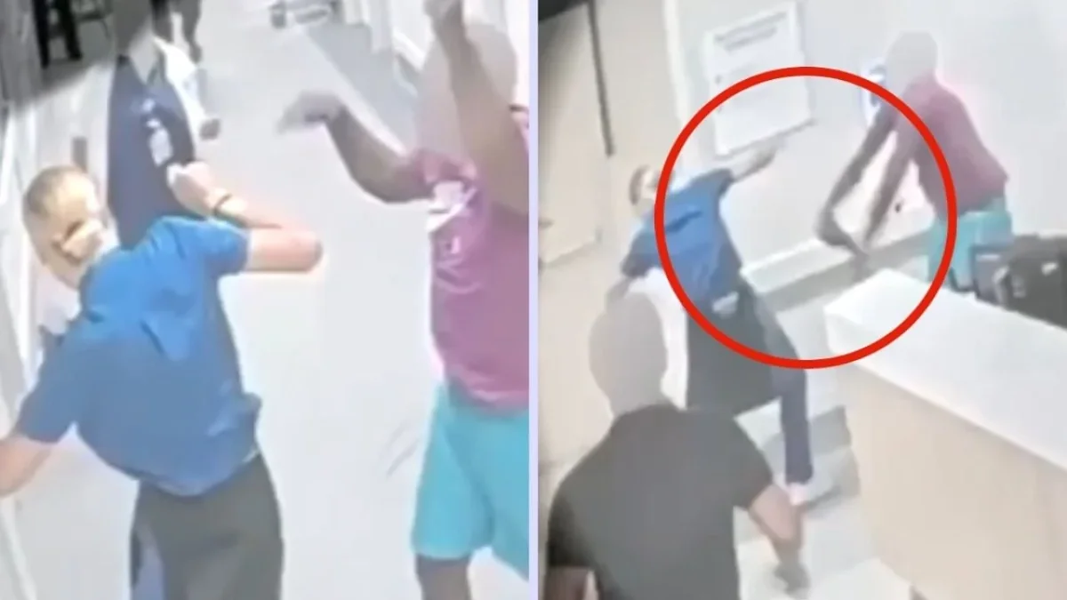 Personal médico auxilia a una enfermera tras ser atacada por un paciente en un hospital de Florida
