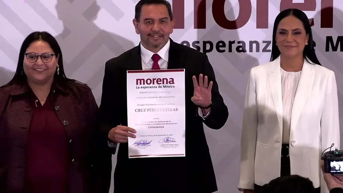 Cruz Pérez Cuellar, coordinador de Morena en Chihuahua rumbo a 2027