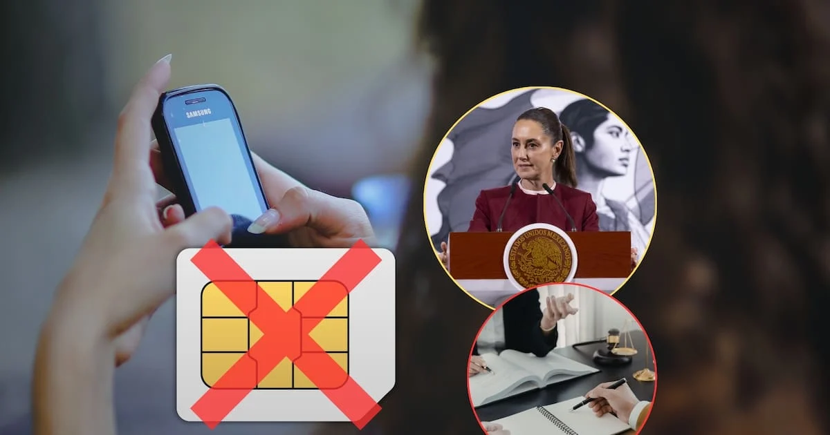 Teléfono celular con referencia a una eSIM y al registro de líneas mediante CURP