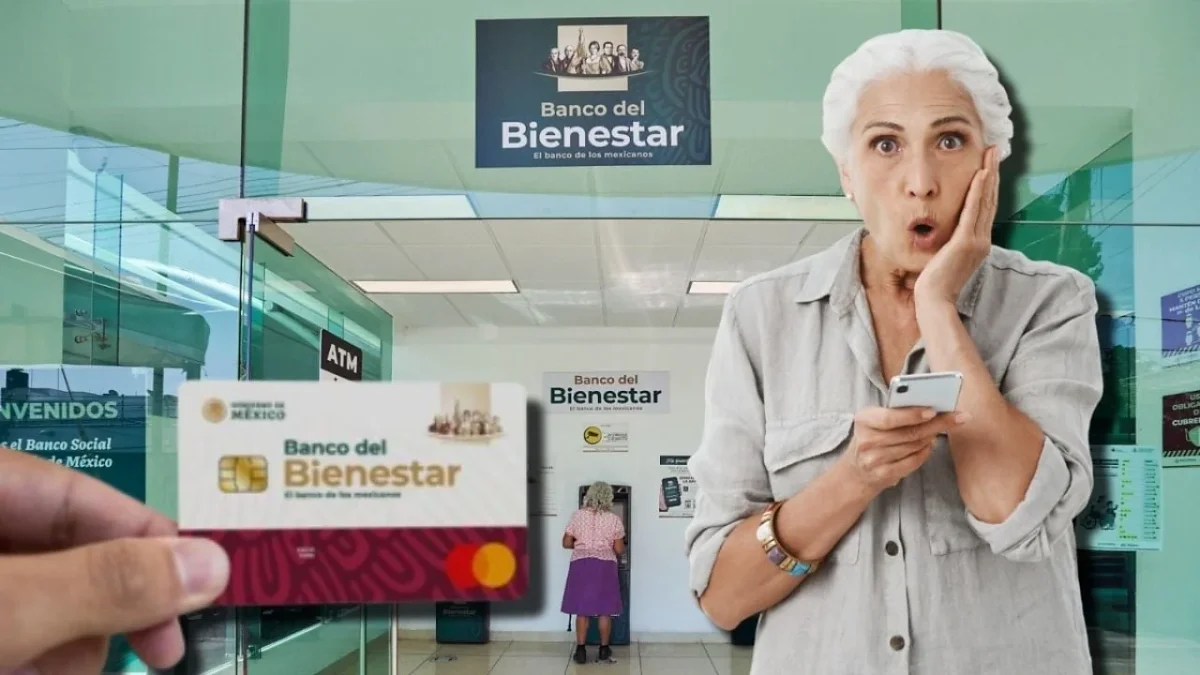 Tarjeta del Banco del Bienestar utilizada para recibir los pagos de pensiones