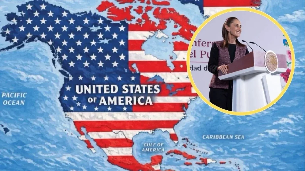 Claudia Sheinbaum responde a Donald Trump por un mapa que incorpora a México a Estados Unidos