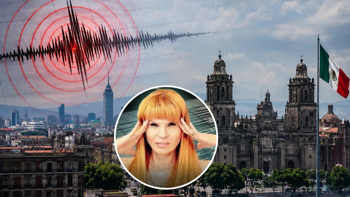 Mhoni Vidente durante una transmisión con predicciones para la semana del Grito de Independencia