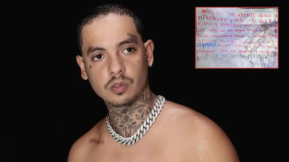 Natanael Cano, cantante de corridos tumbados mencionado en una narcomanta en Hermosillo