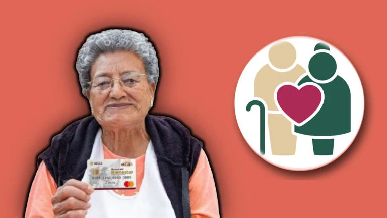 Tarjeta del Banco del Bienestar para el pago de la pensión de adultos mayores