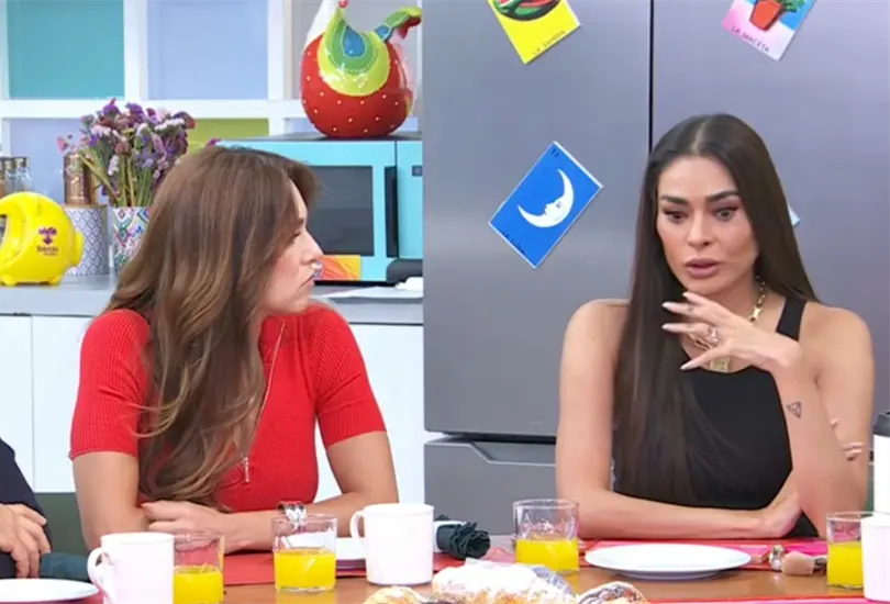 Galilea Montijo durante una emisión del programa Hoy