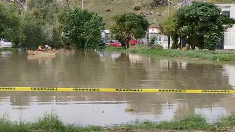 Dique de la colonia Villa Bonita donde fue localizado un adolescente sin vida