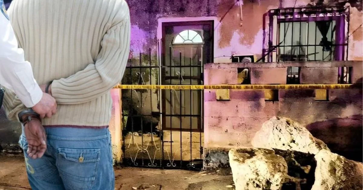 Vivienda en Tamanché, Mérida, donde fue encontrada sin vida una pareja de adultos mayores
