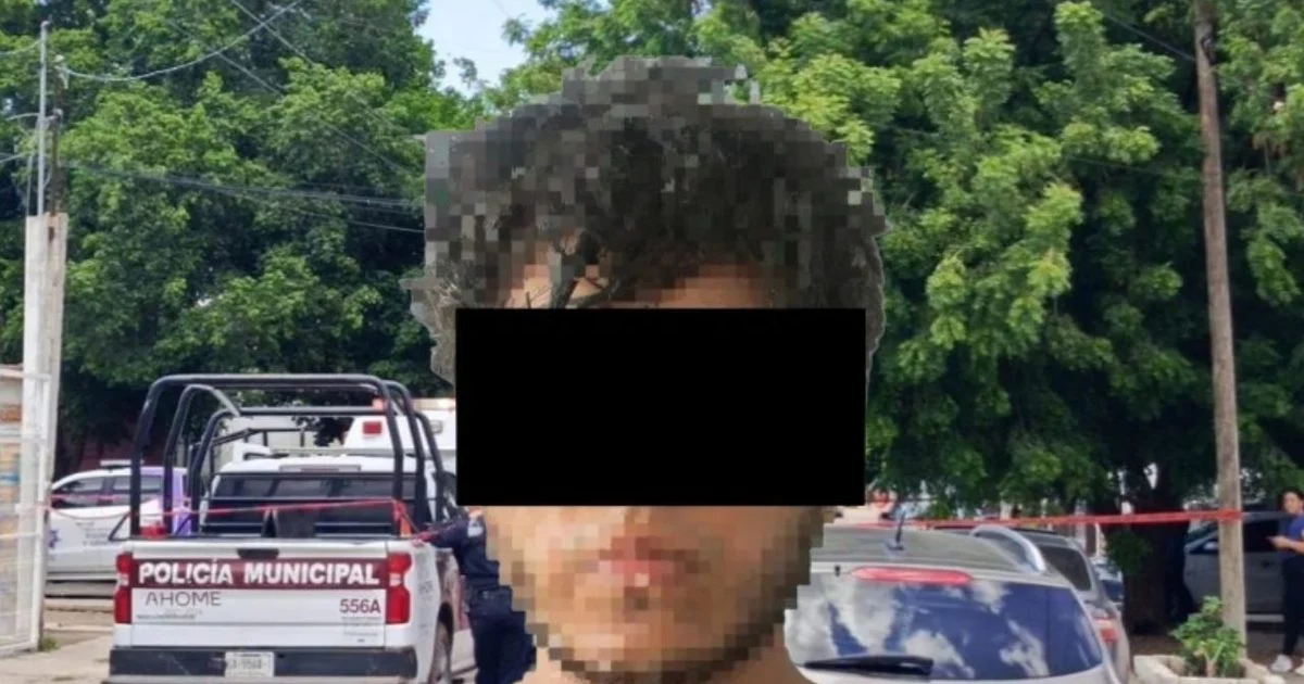 Patrulla de la Policía Municipal durante una intervención de seguridad en Ahome, Sinaloa