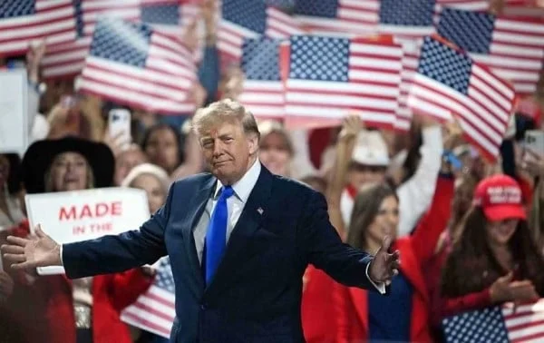 Donald Trump durante un discurso ante simpatizantes republicanos en Estados Unidos