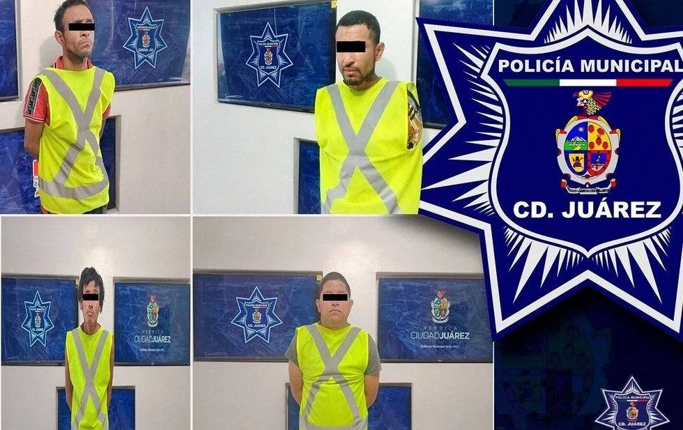 Patrulla de la Policía Municipal de Ciudad Juárez durante un operativo