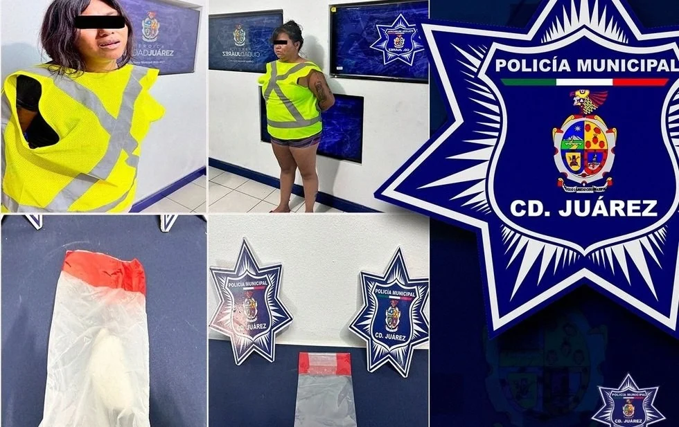 Patrulla de la Policía Municipal durante un operativo en Ciudad Juárez