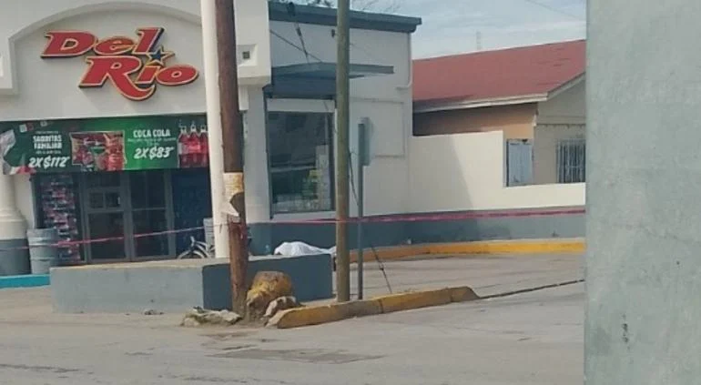 Lugar donde murió un hombre de 61 años en la colonia Zaragoza de Ciudad Juárez