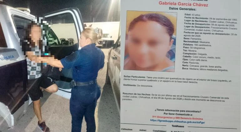 Localizan con bien a Gabriela tras casi un mes desaparecida