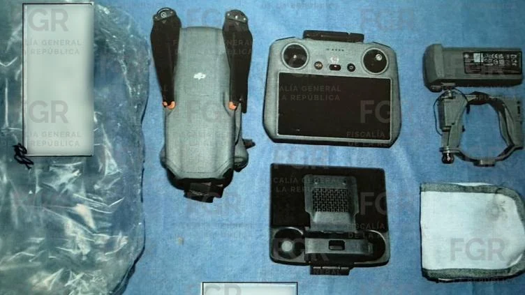Dron asegurado con tabletas de tramadol en Ciudad Juárez