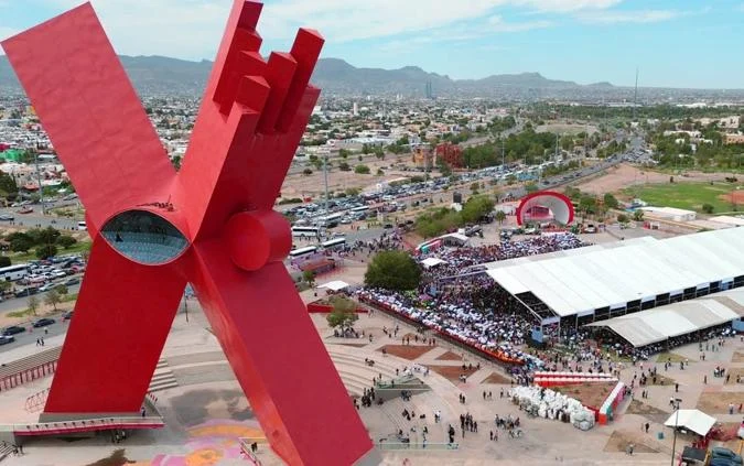 Informe de Claudia Sheinbaum en la Plaza de la Mexicanidad de Ciudad Juárez