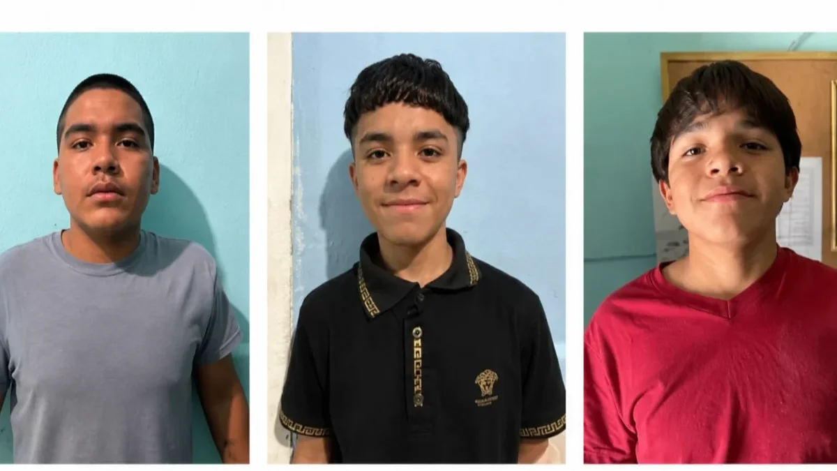 Ficha de búsqueda de tres adolescentes desaparecidos en la colonia Barrio Alto de Ciudad Juárez