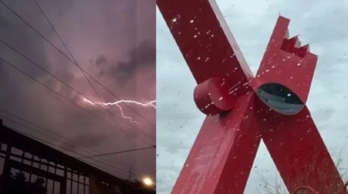 Cielo nublado sobre Ciudad Juárez ante el pronóstico de lluvia