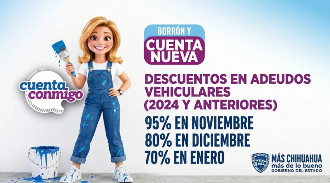 Descuentos del programa Borrón y cuenta nueva en Chihuahua
