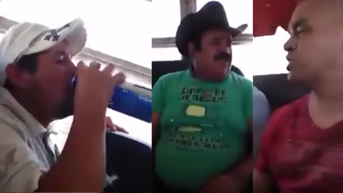 Pasajeros con cerveza dentro de una rutera con destino a Anapra en Ciudad Juárez