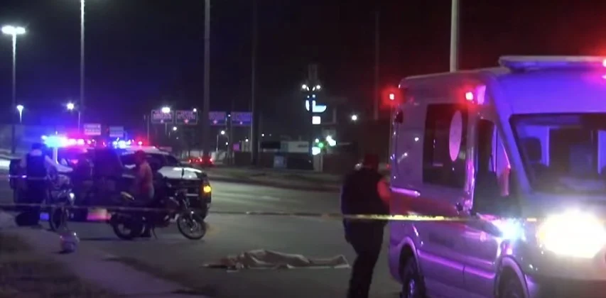 Accidente de motocicleta en el Libramiento Independencia de Ciudad Juárez