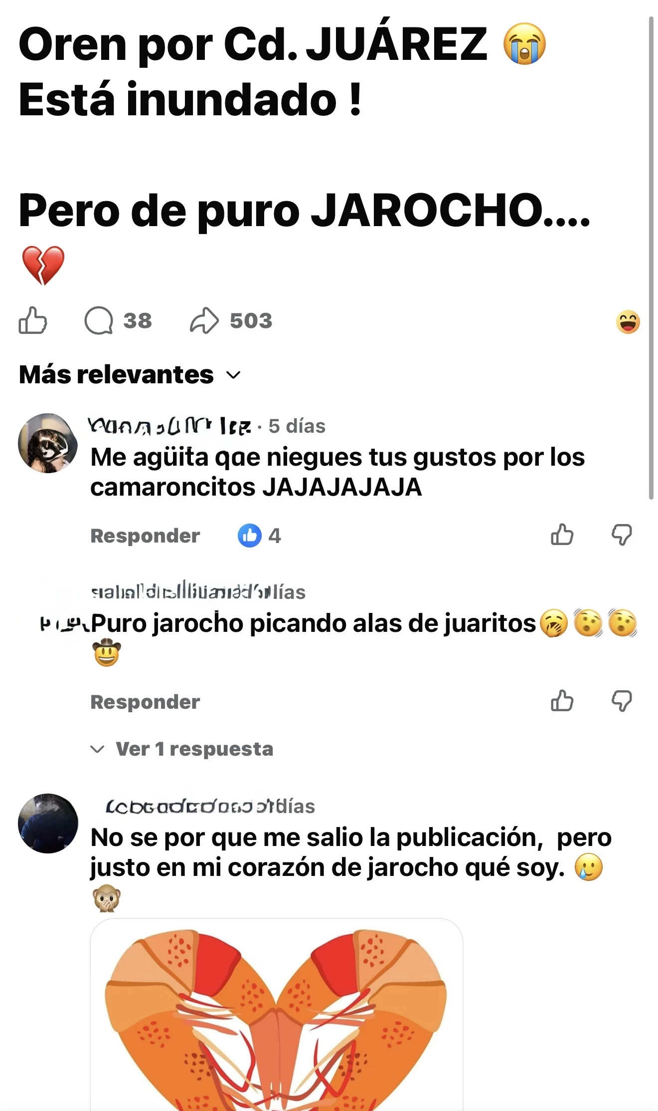 Veracruzanos en Juárez reaccionan molestos por publicación 3