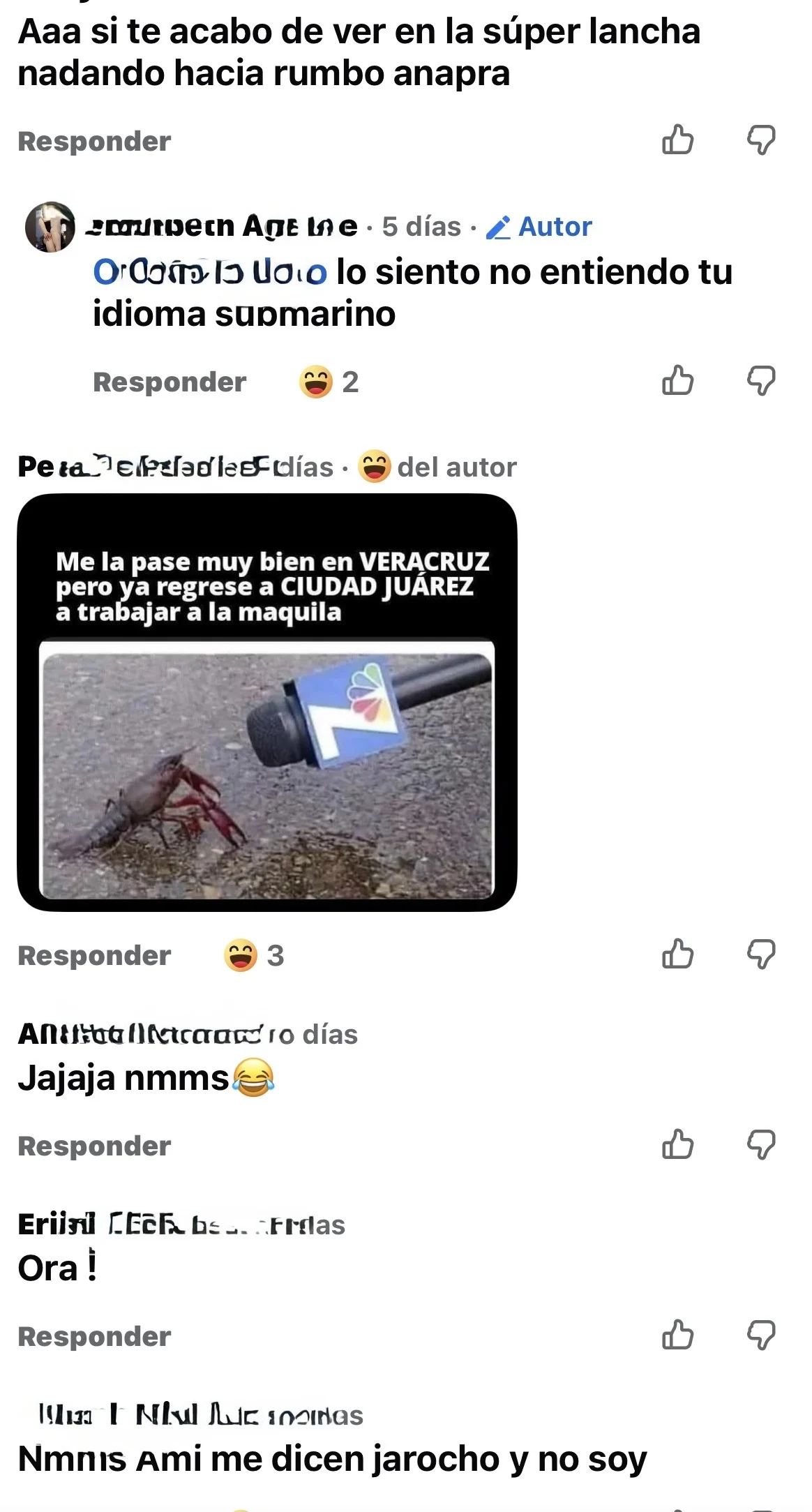 Veracruzanos en Juárez reaccionan molestos por publicación 2