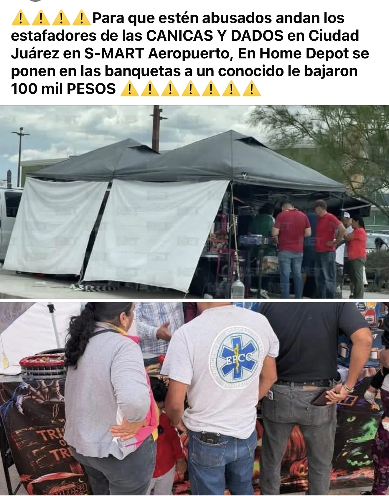 En carpas de Juegos en Juárez le quitaron 100 mil pesos 2